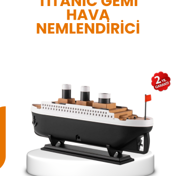 7 Renk Ortam Işıklı Dekoratif Gemi Tasarım Hava Nemlendirici Difüzör