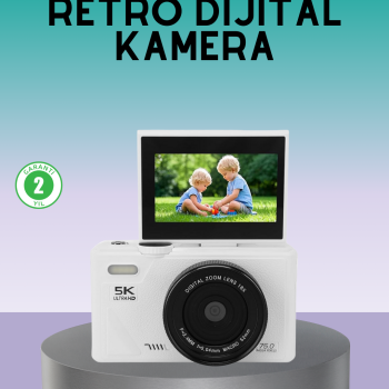 WiFi Bağlantılı 5K Ultra HD Dijital Kamera 75MP Otofokus