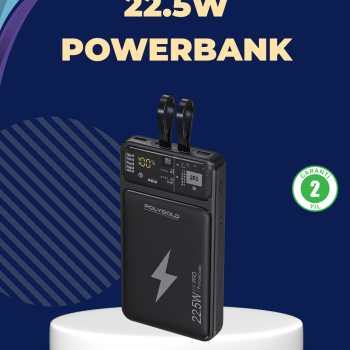 Taşınabilir Powerbank 22.5W Hızlı Şarj Destekli