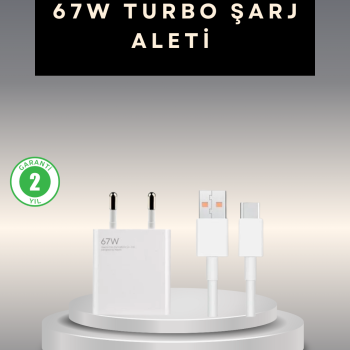 67 Watt Type C Şarj Adaptörü Xiaomi Poco X3 X4 X5 Pro Uyumlu