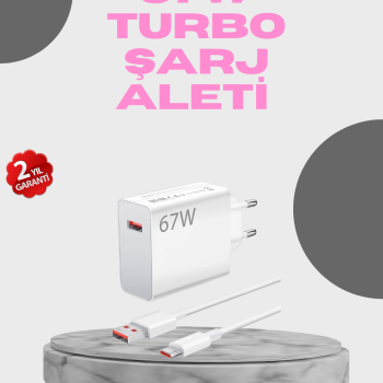 67 Watt Hızlı Şarj Seti Realme 7 8 9 Pro Uyumlu