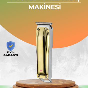 Berber Tipi Saç Sakal Kesme Makinesi USB Şarjlı Sessiz Motorlu