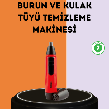 Kulak Burun Tüy Temizleme Makinesi Raks Leo Pilli Kuru Kullanım