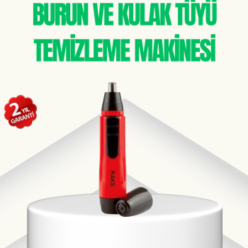 Kulak Burun Tüy Temizleme Makinası Pilli Kırmızı Ergonomik