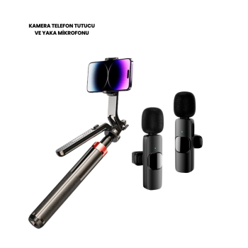 NPL2S TRİPOT +K11 YAKA MİKROFONU SET