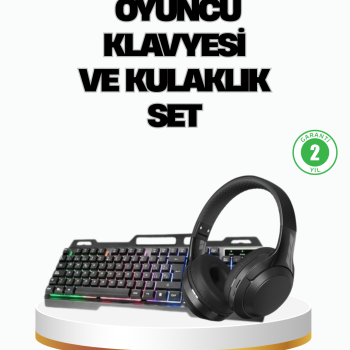 HN01 KULAKLIK + PG-8018 OYUNCU KLAVYESİ SET
