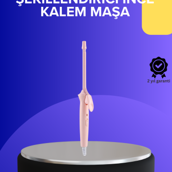 Profesyonel Saç Maşası 9mm Seramik Kaplama İnce Bukle Maşası