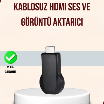 HDMI Kablosuz Ekran Alıcısı – iOS, Android,PC Uyumluluğu