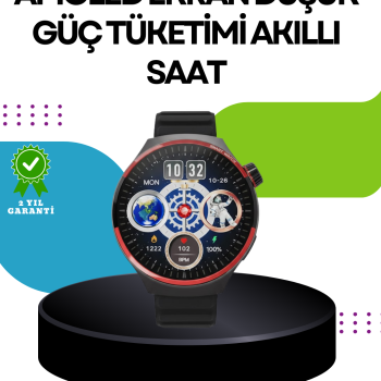 Spor ve Sağlık Takipli Akıllı Saat Kablosuz Şarj