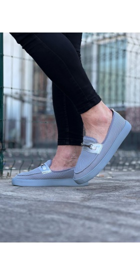 Wagoon Wg060 Gri Triko Babet Erkek Casual Ayakkabı