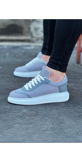 Wagoon Wg019 Gri Triko Erkek Casual Ayakkabı