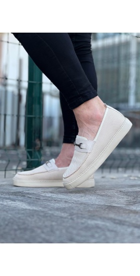 Wagoon Wg060 Bej Triko Babet Erkek Casual Ayakkabı