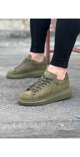 Wagoon Wg096 Haki Süet Günlük Erkek Casual Ayakkabı