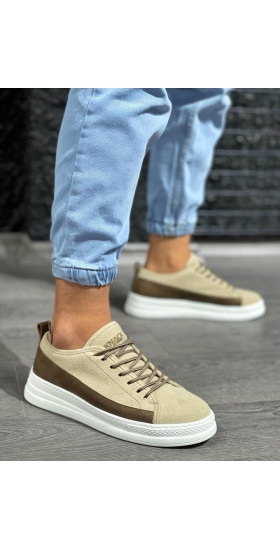 Sneakers Ayakkabı 010 Vizon Süet