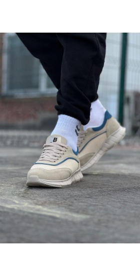 Wagoon Wg062 Bej Triko Erkek Spor Ayakkabı