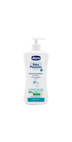 Chicco Baby Moments Göz Yakmayan Yenidoğan Saç ve Vücut Şampuanı 500 ml