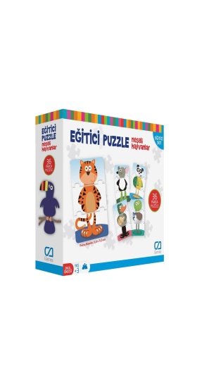 Games Eğitici Puzzle Neşeli Hayvanlar 36 Parça