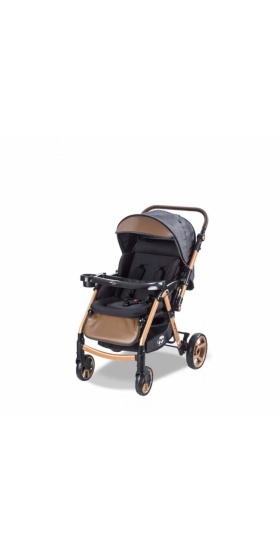 Baby 500 Combo Maxi Pro Çift Yönlü Puset Gold Siyah
