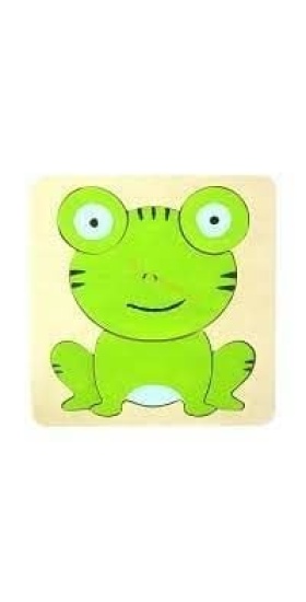 Ahşap Kurbağa Puzzle