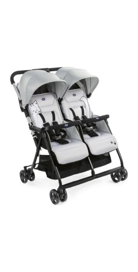 Twin İkiz Bebek Arabası Silver