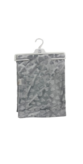 Bibaby Jacquard Heart 82x90 Battaniye 64727 Gri