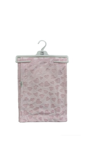 Bibaby Jacquard Heart 82x90 Battaniye 64727 Pink