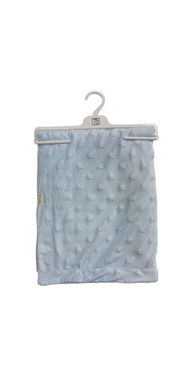 Bibaby Embossed Star 90x108 Battaniye 64728 Blue
