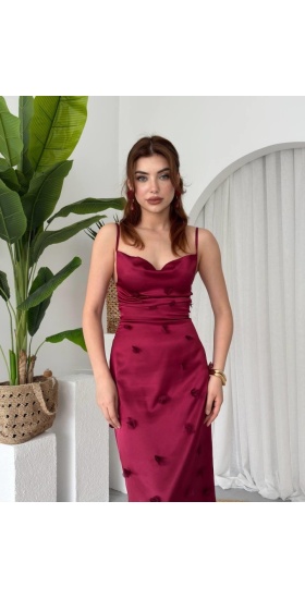 Dora Çiçek Detaylı Elbise