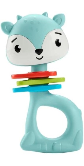 Fisher Price Eğlenceli Dostlar Çıngıraklı Dişlik - Tırtıklı Ceylan HJW11-HKD68