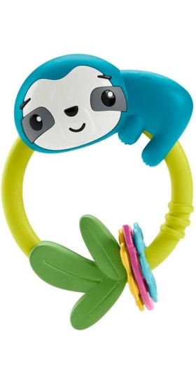 Fisher Price Eğlenceli Dostlar Çıngıraklı Dişlik - Makaralı Tembel Hayvan HJW11-HKD70