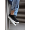 Sneakers Ayakkabı 010 Siyah Süet (beyaz Taban)