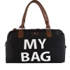 M&y My Bag Deri Anne Bebek Bakım Çantası 7070 Siyah