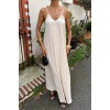 Askılı Maxi Boy Kraş Elbise 2900