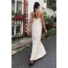Askılı Maxi Boy Kraş Elbise 2900