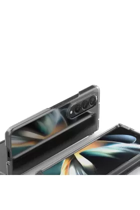Newface Samsung Galaxy Z Fold 3 Kılıf Fold TPU Silikon - Şeffaf