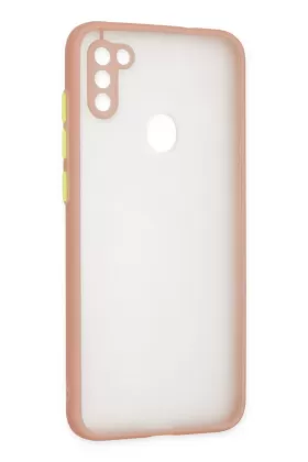 Newface Samsung Galaxy A11 Kılıf Montreal Silikon Kapak - Pembe