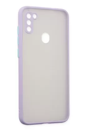 Newface Samsung Galaxy A11 Kılıf Montreal Silikon Kapak - Mor