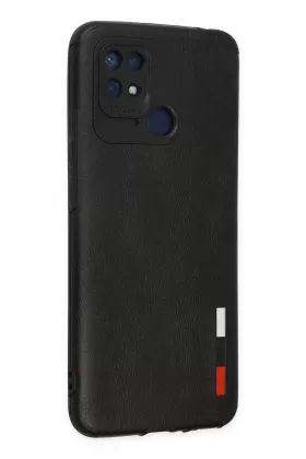 Newface Xiaomi Redmi 10C Kılıf Loop Deri Silikon - Siyah