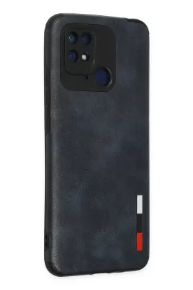 Newface Xiaomi Redmi 10C Kılıf Loop Deri Silikon - Lacivert