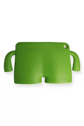 Newface iPad 10.2 (7.nesil) Kılıf Karakter Tablet Silikon - Yeşil