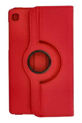 Newface Samsung Galaxy T220 Tab A7 Lite 8.7 Kılıf 360 Tablet Deri Kılıf - Kırmızı