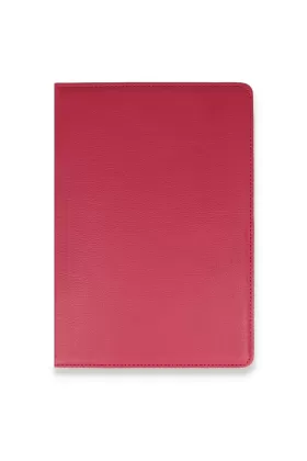 Newface Samsung Galaxy T220 Tab A7 Lite 8.7 Kılıf 360 Tablet Deri Kılıf - Pembe