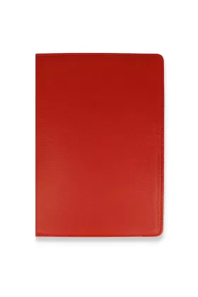 Newface Samsung Galaxy X800 Tab S8 Plus 12.4 Kılıf 360 Tablet Deri Kılıf - Kırmızı