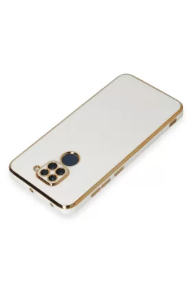 Newface Xiaomi Redmi Note 9 Kılıf Volet Silikon - Beyaz