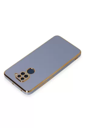 Newface Xiaomi Redmi Note 9 Kılıf Volet Silikon - Mavi