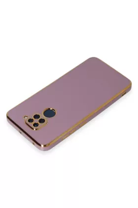 Newface Xiaomi Redmi Note 9 Kılıf Volet Silikon - Mor