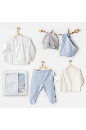 AC25600 Ocean İs My Happy Place 5 Parça Hastane Çıkışı White