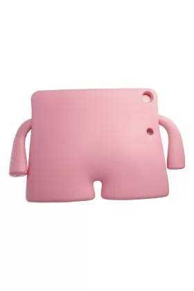 Newface Samsung Galaxy T500 Tab A7 10.4 Kılıf Karakter Tablet Silikon - Açık Pembe