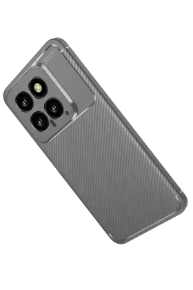 Newface Xiaomi Mi 14T Kılıf Auto Focus Karbon Kapak - Gri