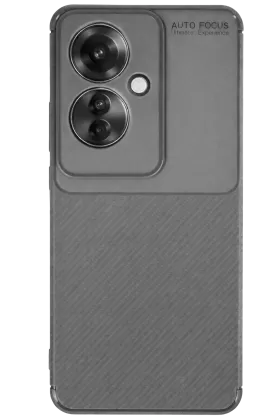 Newface Oppo Reno 11F Kılıf Auto Focus Karbon Kapak - Gri